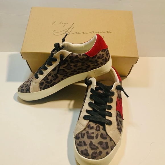 Vintage Havana Gray Cheetah with red star - Picture 8 of 11